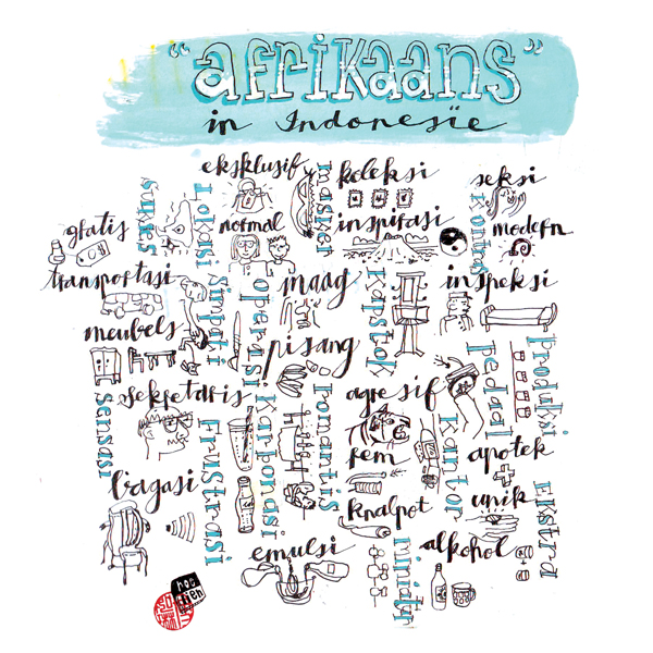 afrikaans in indonesia illustration unrouxly